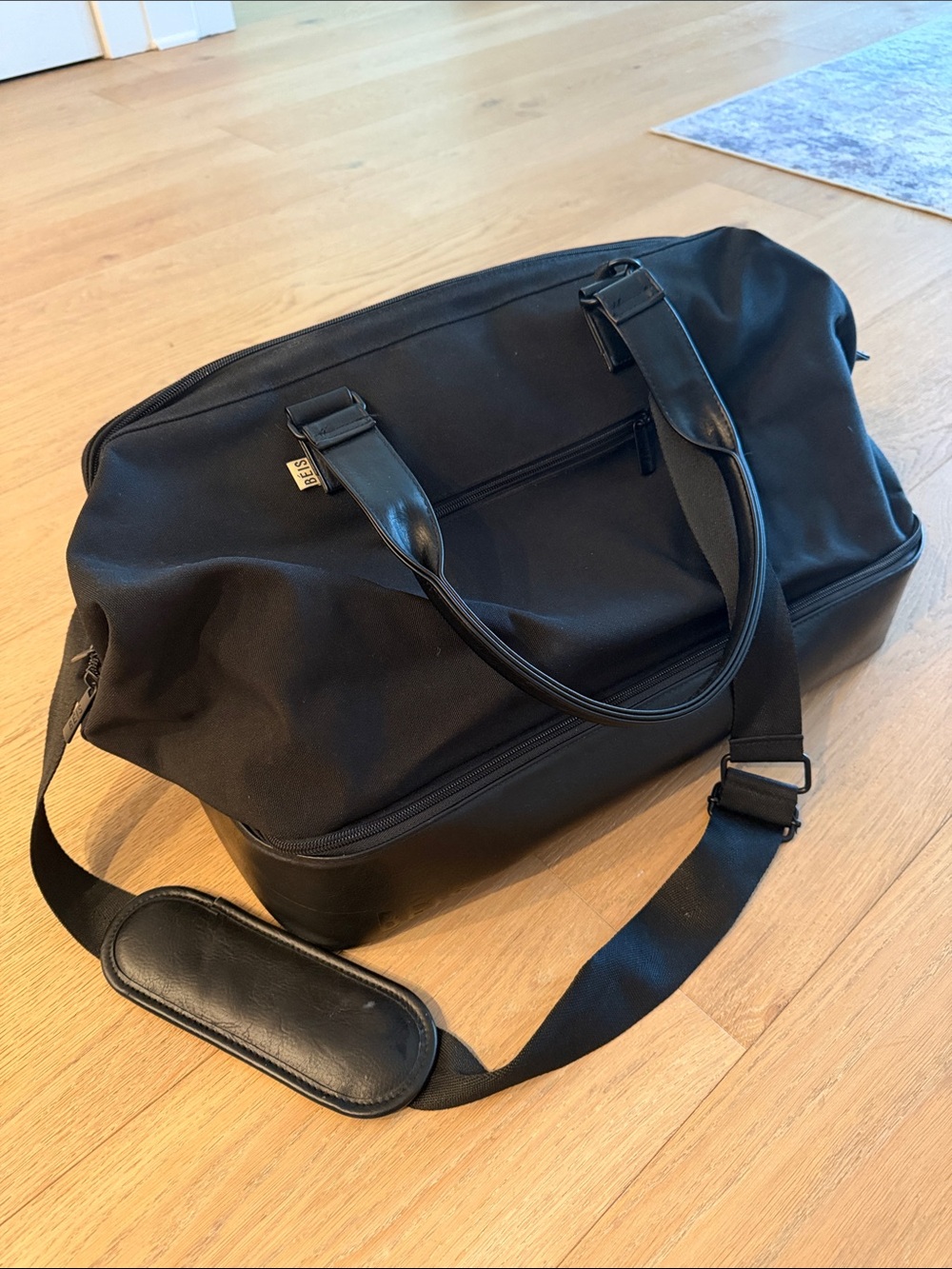 BEIS Black Weekender Bag